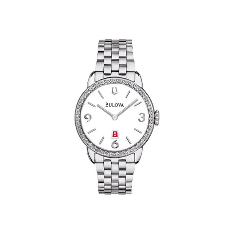 Bulova Ladies Diamond Gallery Watch Bulova logo 96R183