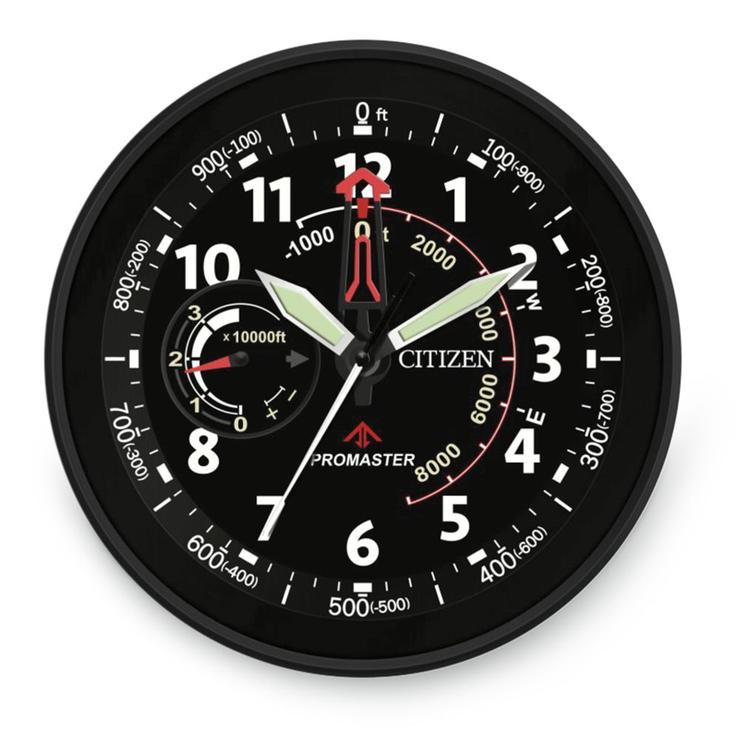 Citizen CC2014 Gallery Wall Clock, Black