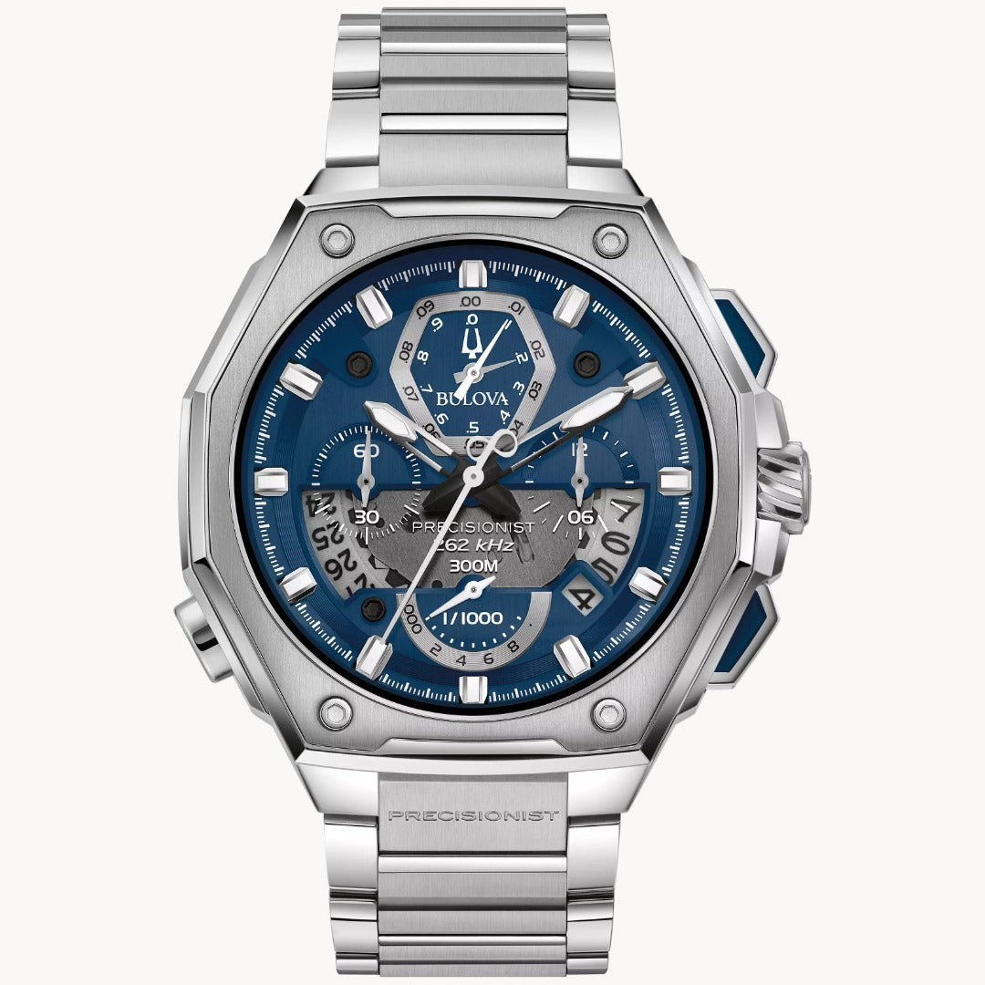 Bulova Precisionist Stainless Steel Men's Watch 96B349