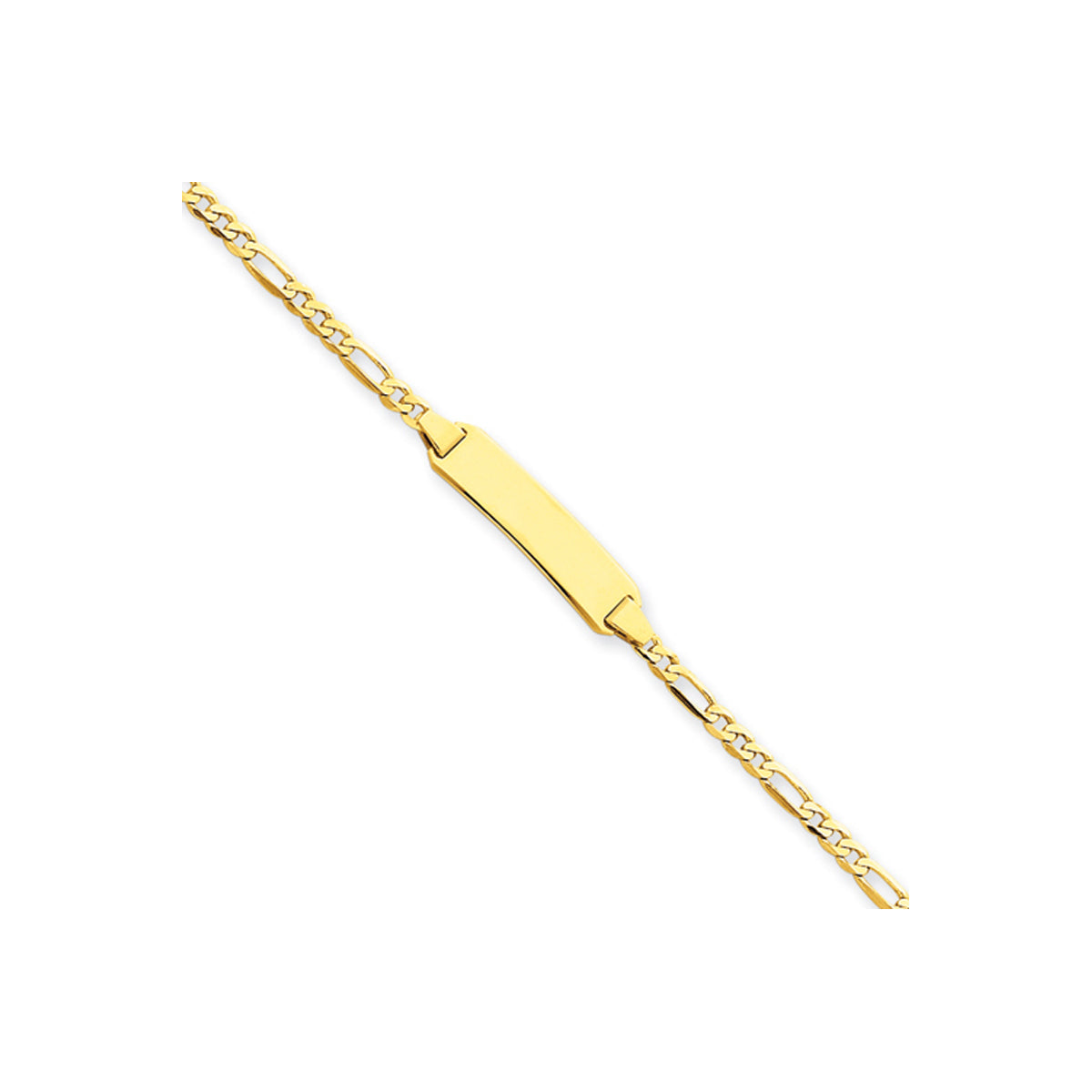 Figaro ID Bracelet 14k