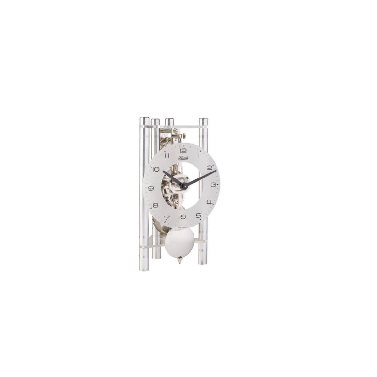Hermle Lakin  (SILVER W/ GLASS DIAL)