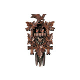 One Day Musical Cuckoo Clock with Hand-carved Birds and Leaves - Moving Dancers