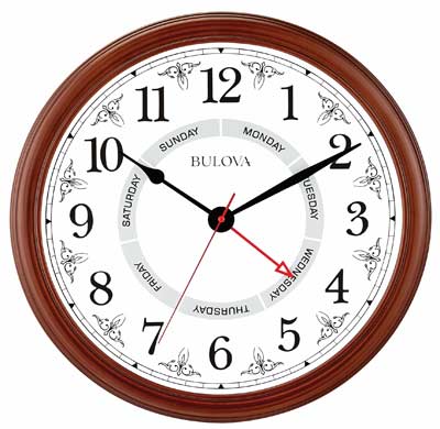 Bulova C4804 "Daily Time" Day Clock