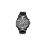 Citizen Men's Eco-Drive Perpetual Chrono A-T Gray Ion-Plated Stainless Steel Bracelet Watch 44mm AT4117-56H