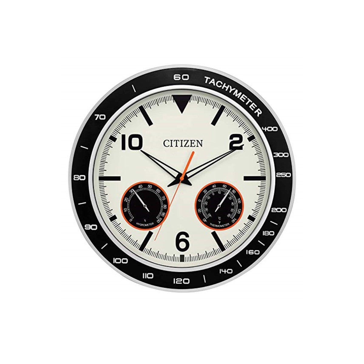 Citizen CC2019 Outdoor Wall Clock, Black