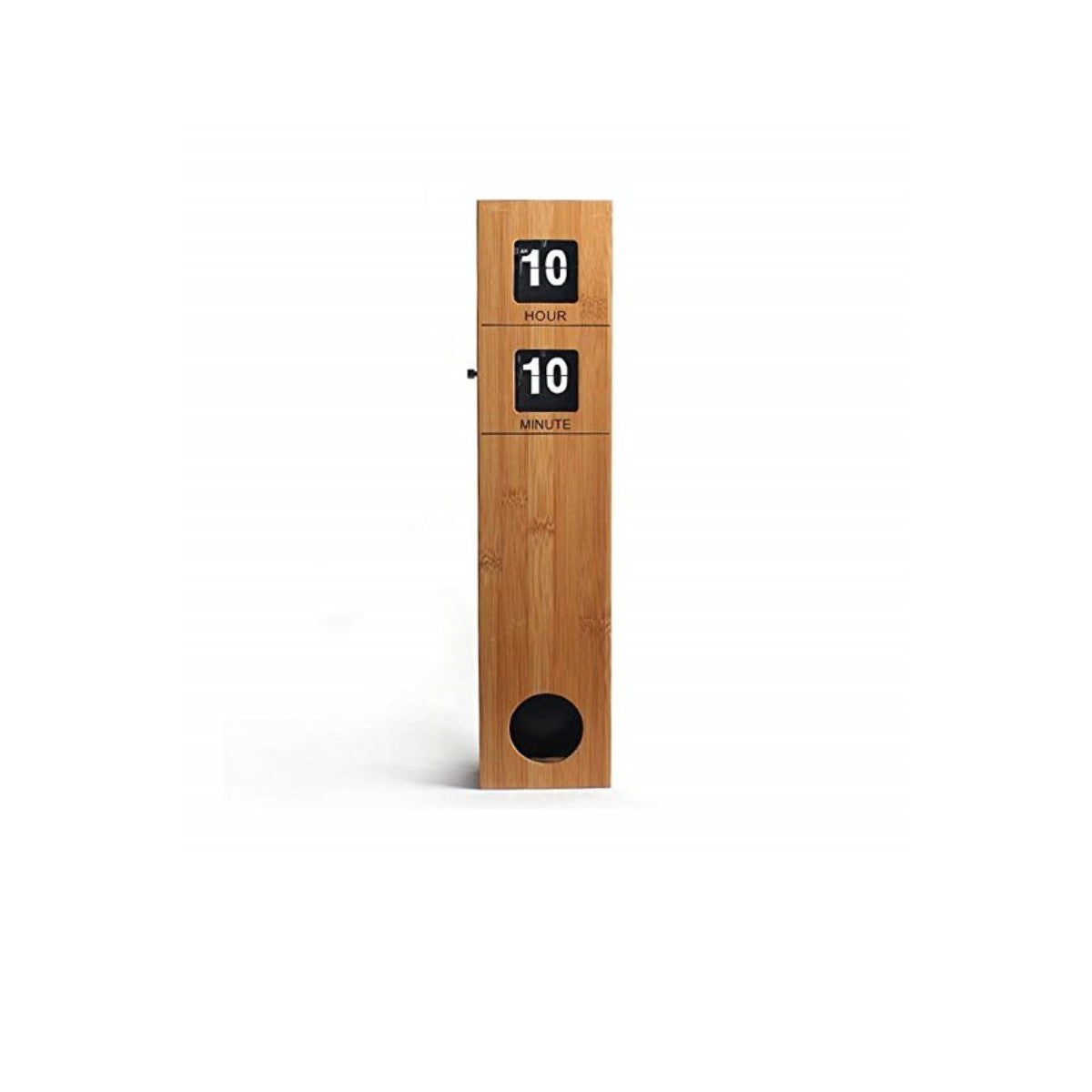 Bamboo Frame Pendulum' Flip Clock