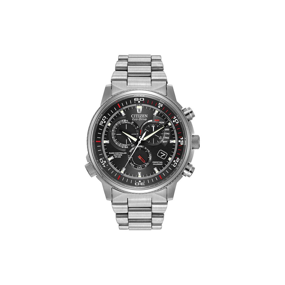 Citizen Men's Eco-Drive Perpetual Chrono A-T Gray Ion-Plated
